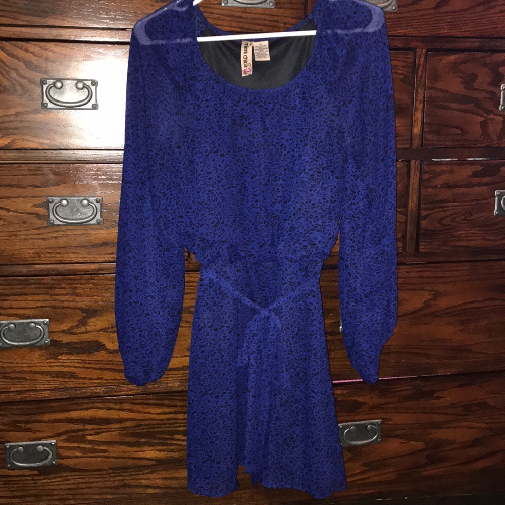 Blue/Black Dress